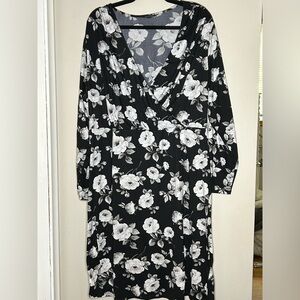 George 3/4 sleeve floral mini dress